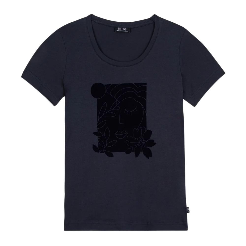 T-shirt Marine Femme TBS OSIATTEE pas cher