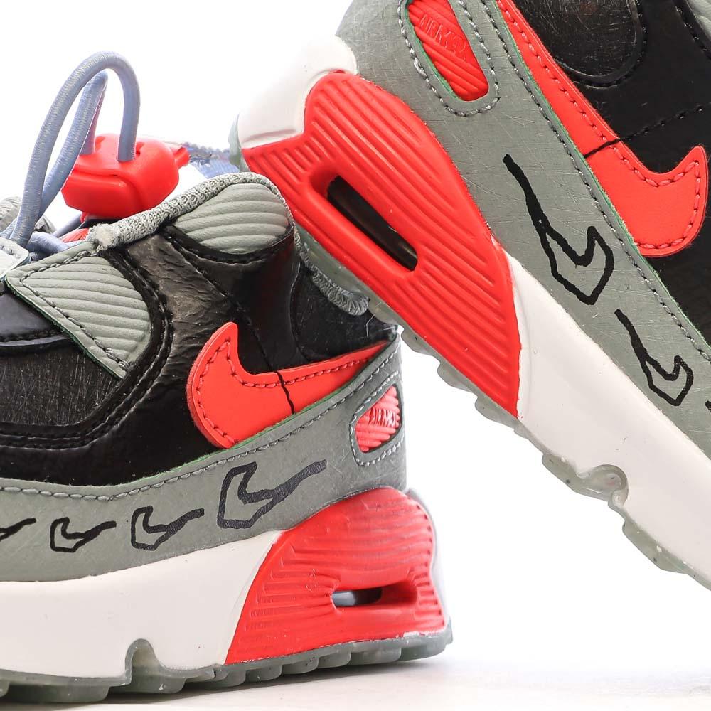 Baskets Noir Garçon Nike Air Max 90 Toggle vue 7
