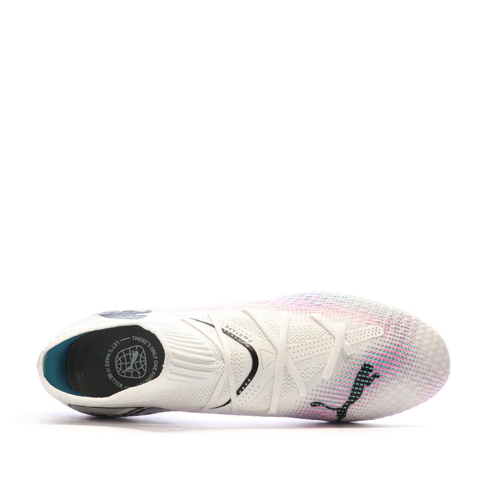 Chaussures de football Blanc/Rose Homme Puma Future 7 Pro FG/AG vue 4