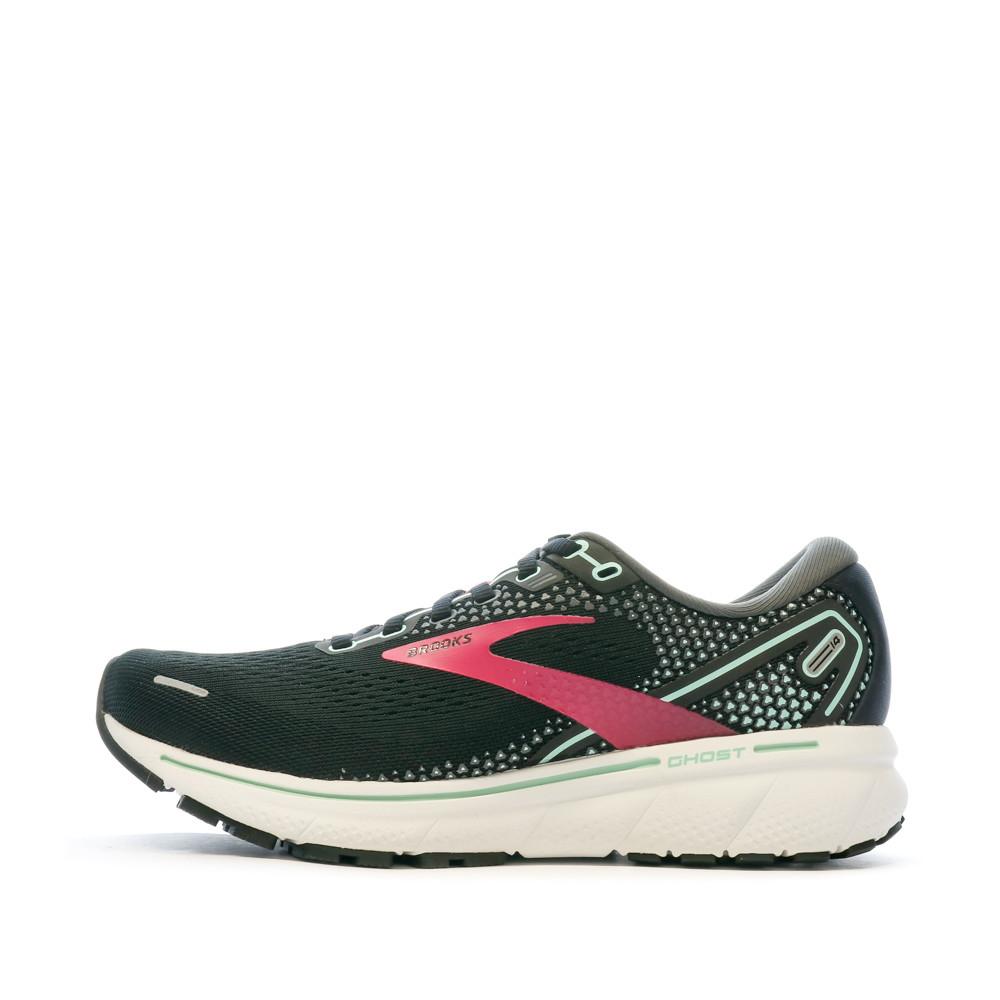 Chaussures de Running Noires/Roses Mixte Brooks Ghost 14 pas cher