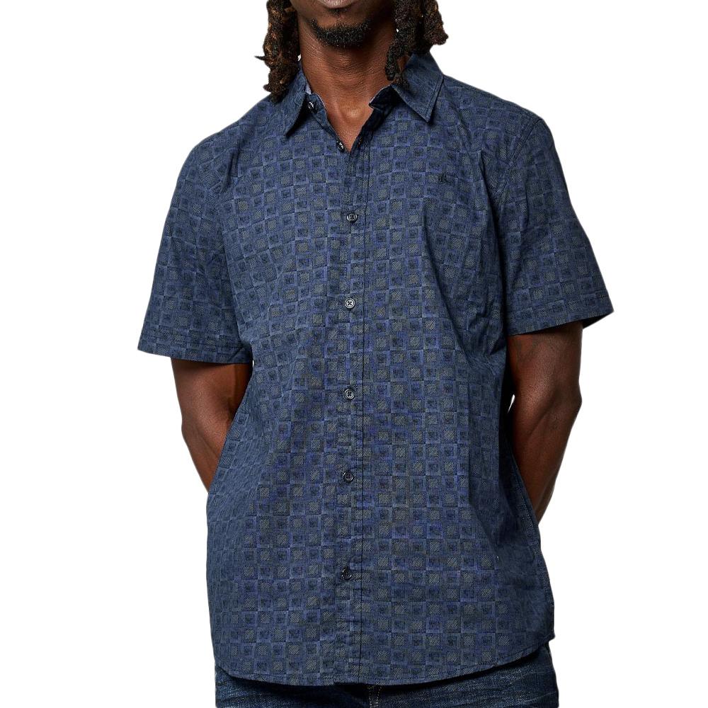 Chemise Marine à Motifs Homme Kaporal KALASH pas cher