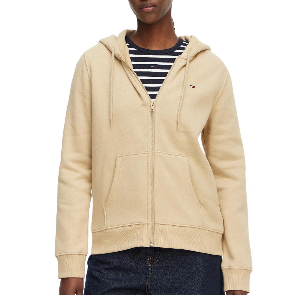 Sudadera beige para mujer de Tommy Hilfiger, modelo Tjw Reg S Flag barato
