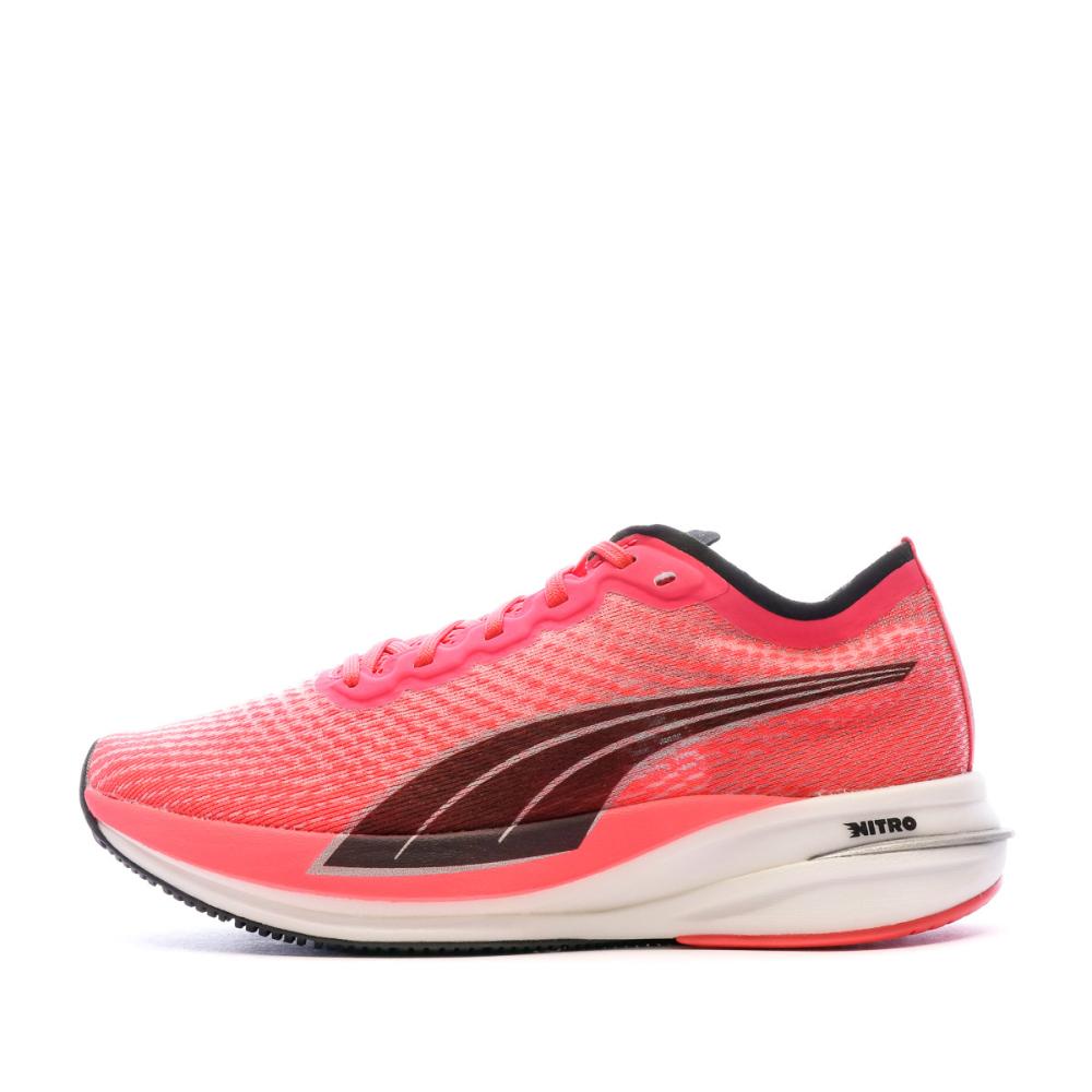 Baskets Roses Femme Puma Deviate Nitro pas cher