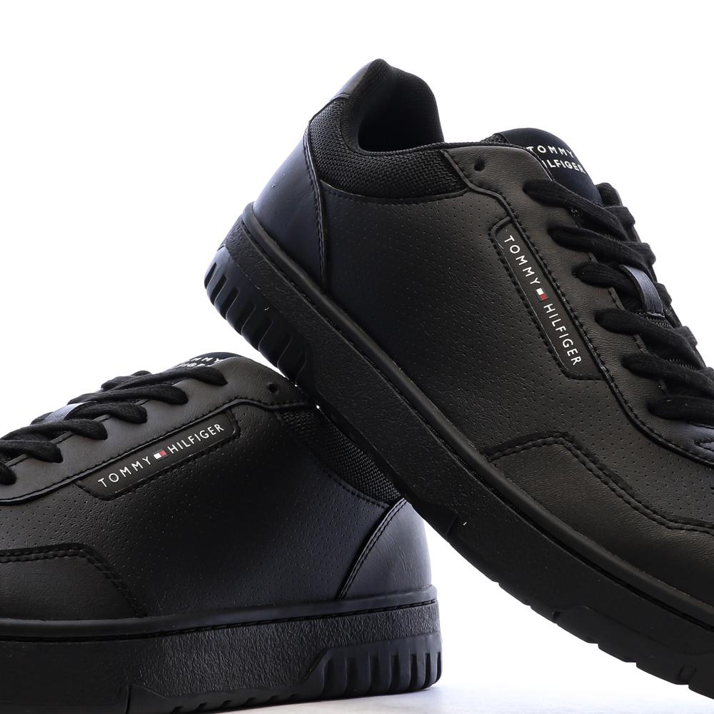 Baskets Noir Homme Tommy Hilfiger Th Basket Core vue 7