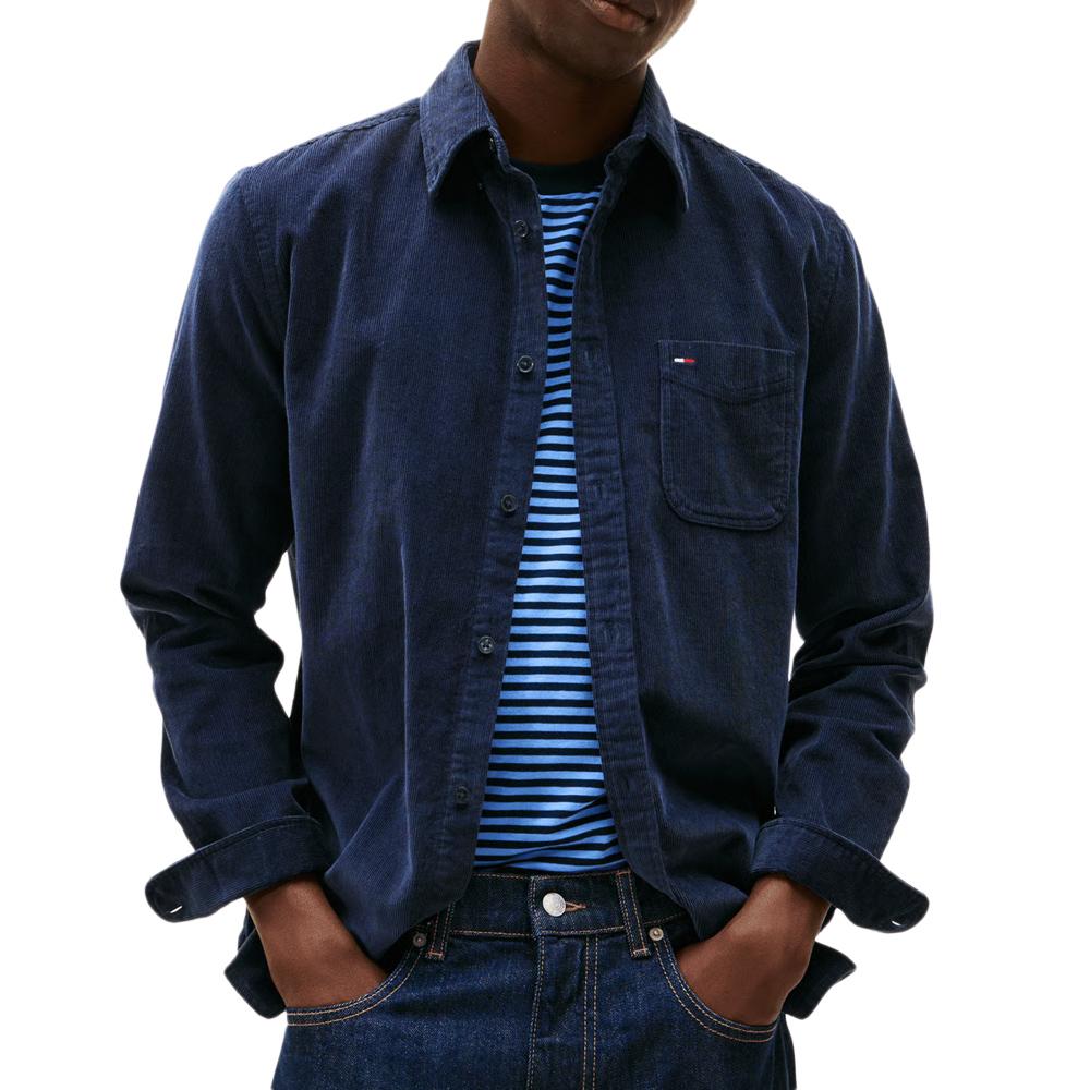 Chemise Marine Homme Tommy Hilfiger Cord pas cher