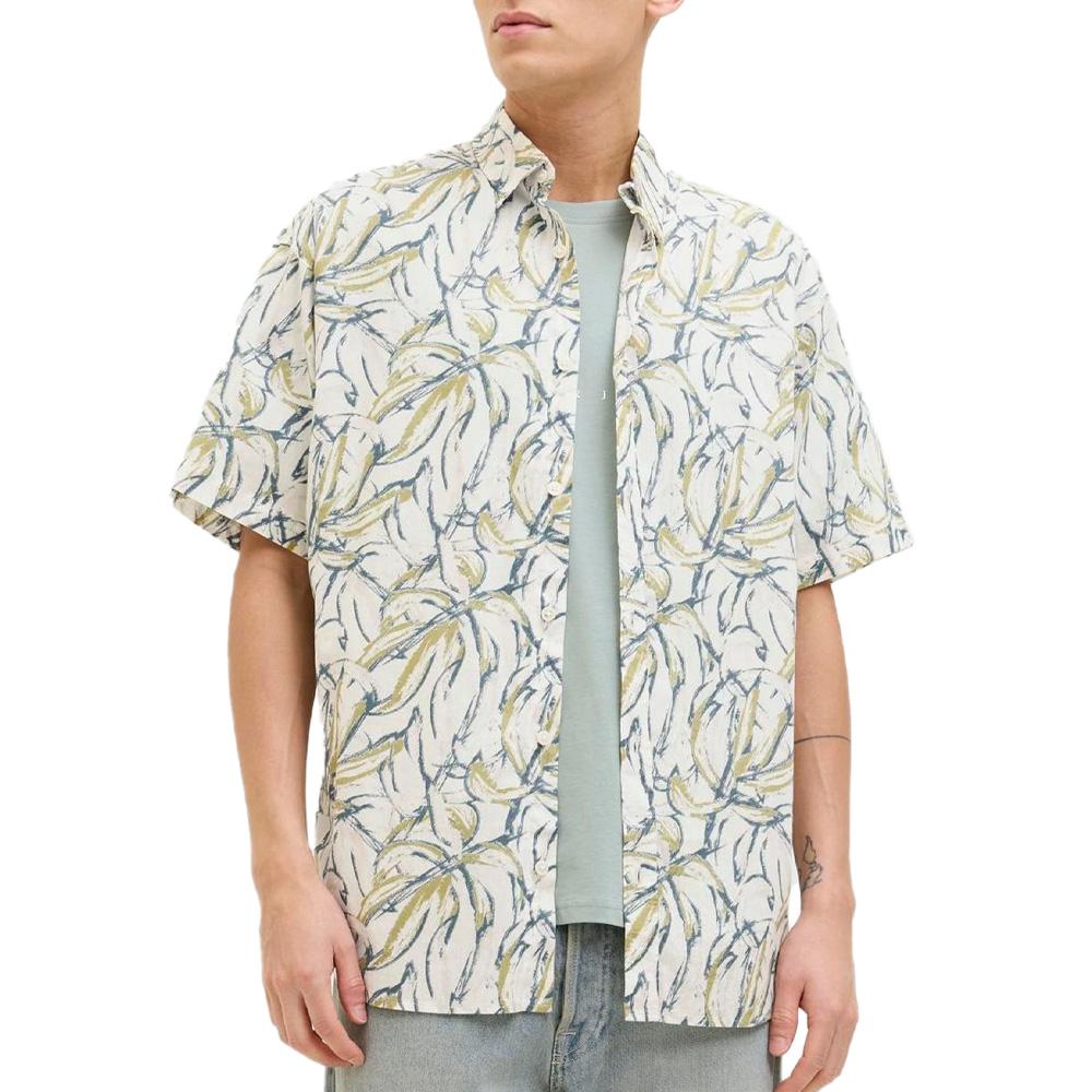 Chemise Blanche/Verte/Bleu Garçon Jack & Jones Joshua pas cher