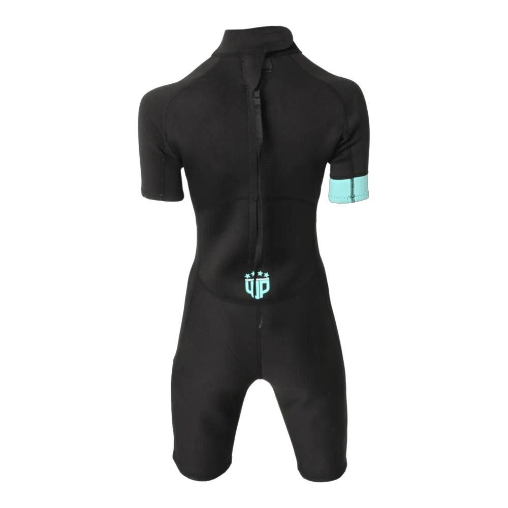 Combinaison de Surf Noir/Turquoise Mixte Wave Power Shorty vue 2