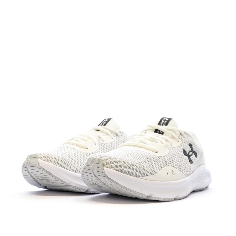 Chaussures de Running Blanches Femme Under Armour Charged Pursuit 3 vue 6