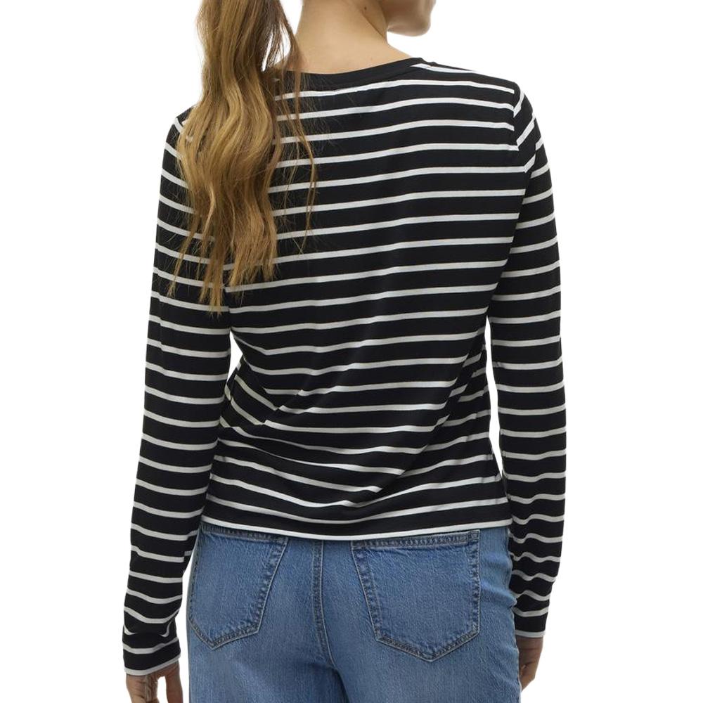 Haut Noir Vero Moda Snclara Heart T [6a2fb29c18ef6] vue 2