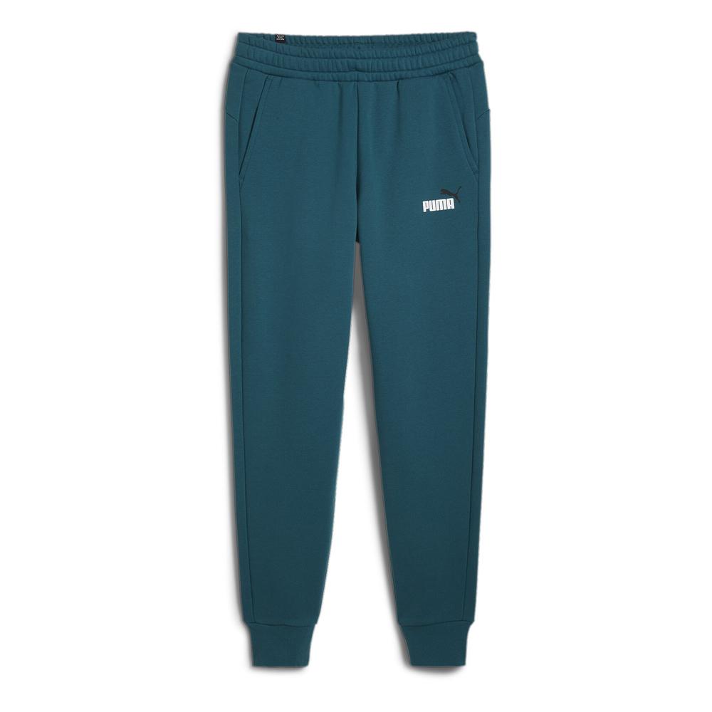 Jogging Bleu/Vert Homme Puma Logo Essentials pas cher