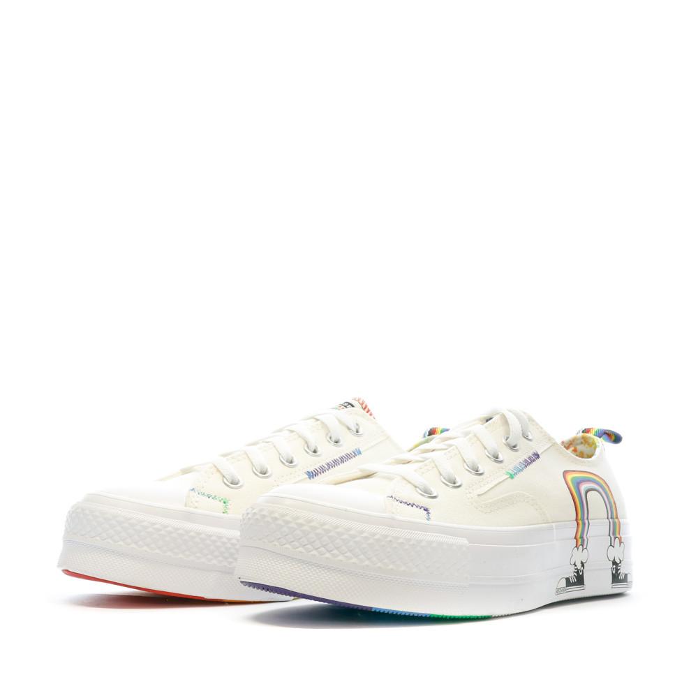 Baskets Ecrus Femme Converse CTAS Lift OX vue 6