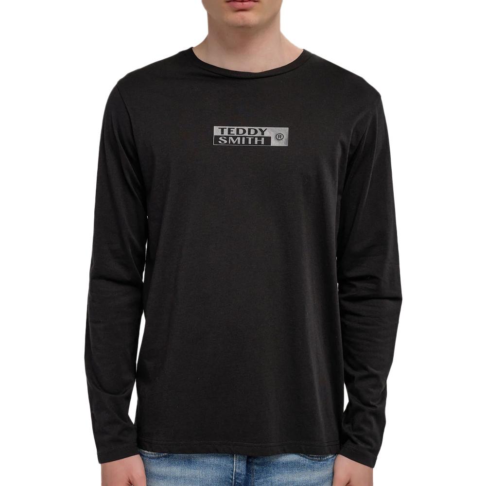 T-Shirt Noir Homme Teddy Smith John pas cher