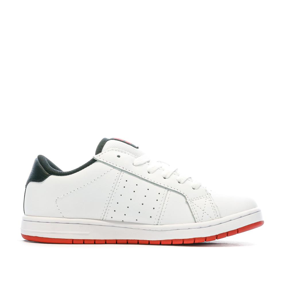Baskets Blanches/Rouge Garçon Dc shoes Striker vue 2