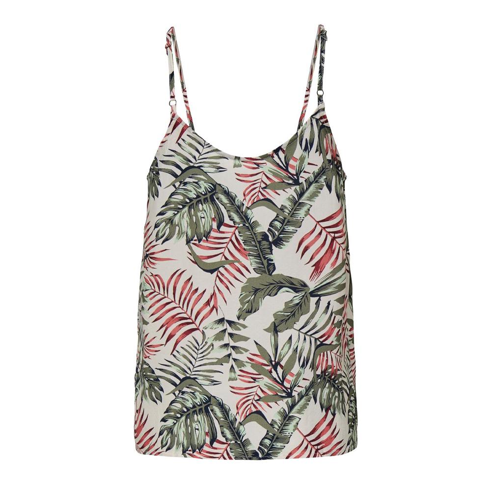 Débardeur Blanc/Vert Femme Only Selina vue 2