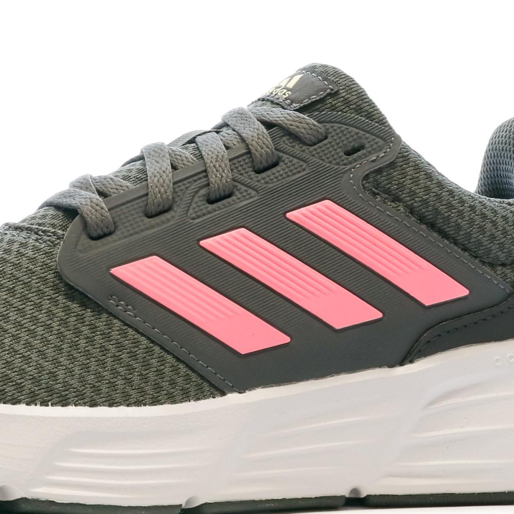 Chaussures de Running Grises/Rose Femme Adidas Galaxy 6 vue 7