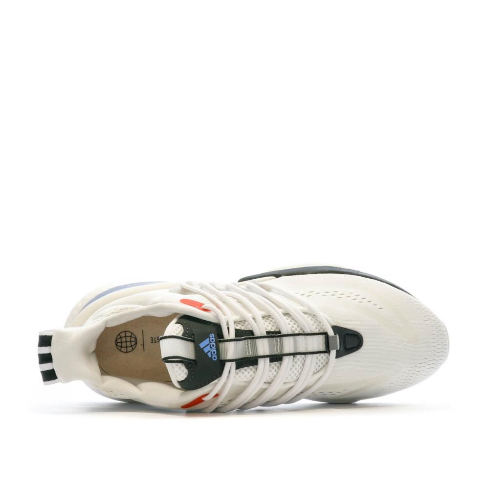 Baskets Blanches Homme Adidas Alphaboost V1 vue 4
