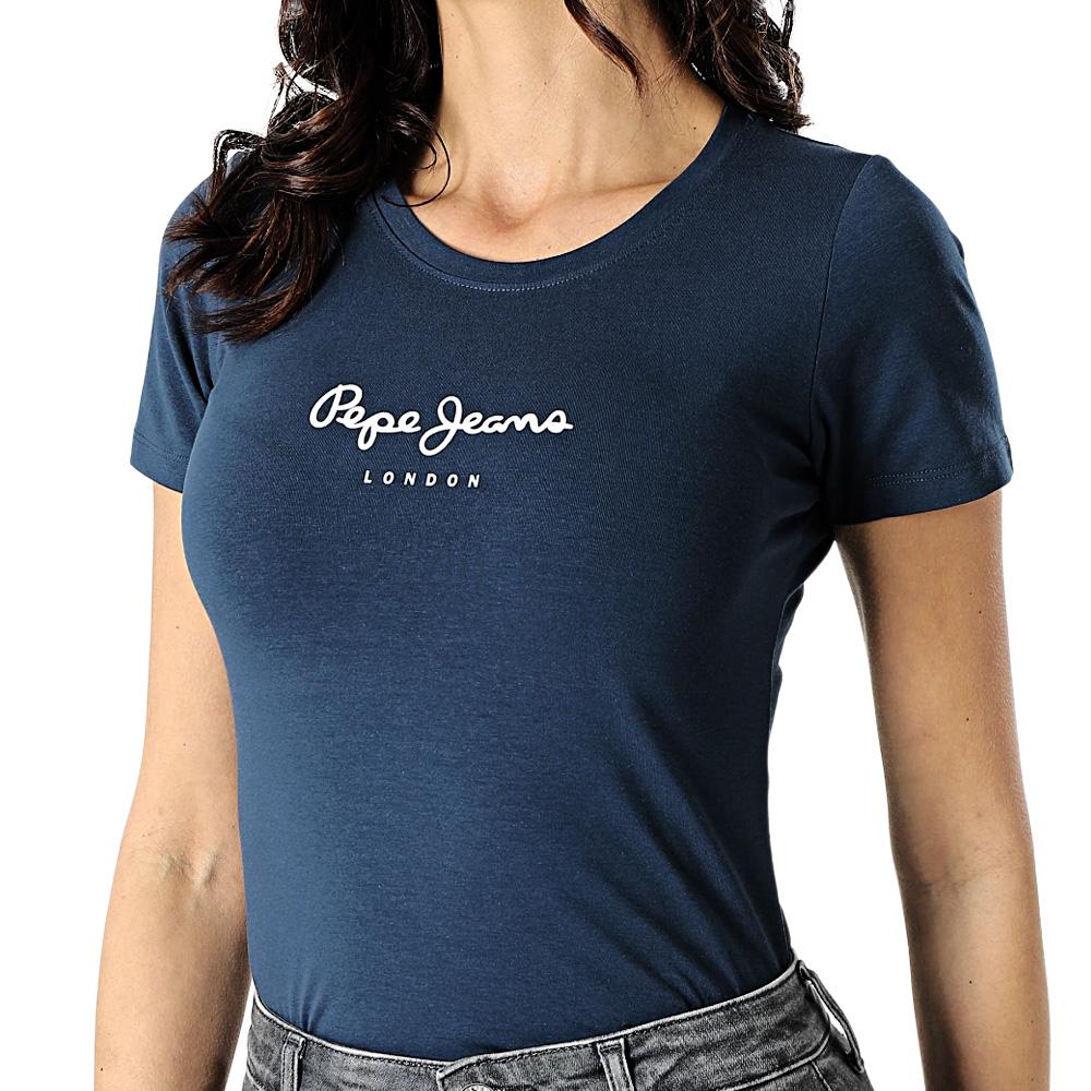 T-Shirt Marine Femme Pepe jeans Pjl L pas cher