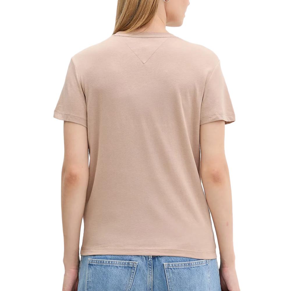 T-shirt Beige Femme Tommy Hilfiger Tjw Reg Essential vue 2