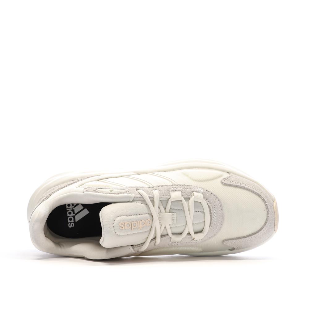 Baskets Blanches Femme Adidas Ozelle vue 4