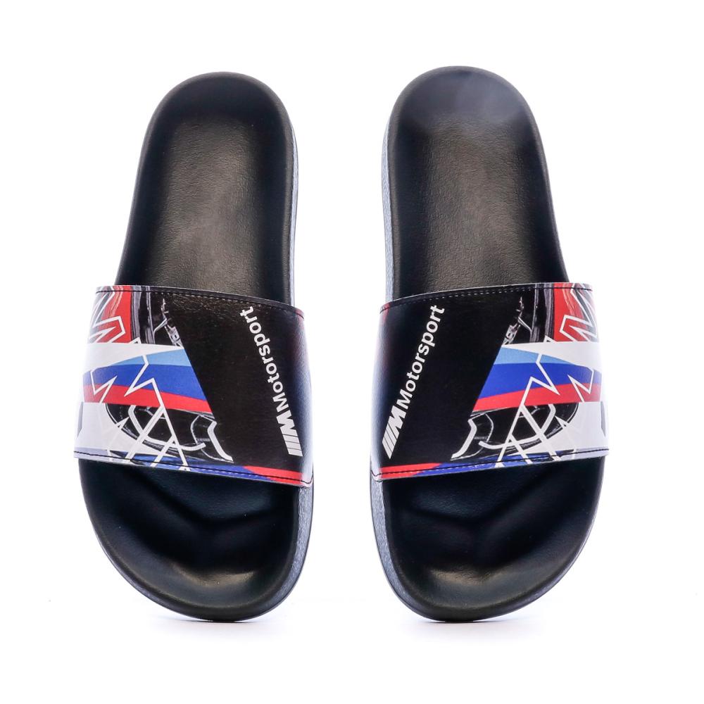 Claquettes noires homme Puma BMW MMS Leadcat vue 3