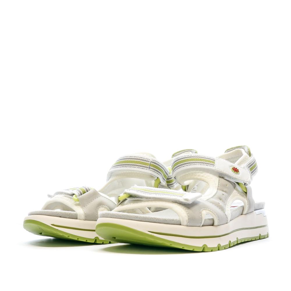 Sandales Blanche/Grise Femme Relife Jisper vue 6