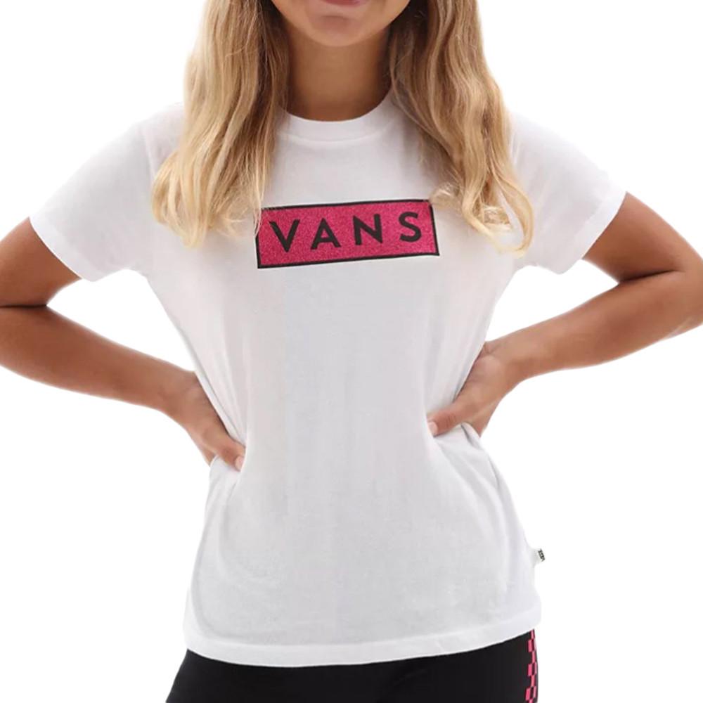 T-shirt Blanc Fille Vans Easy Box pas cher