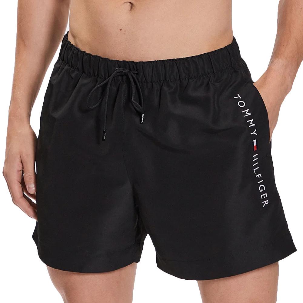 Short de bain Noir Homme Tommy Hilfiger Drawstring pas cher