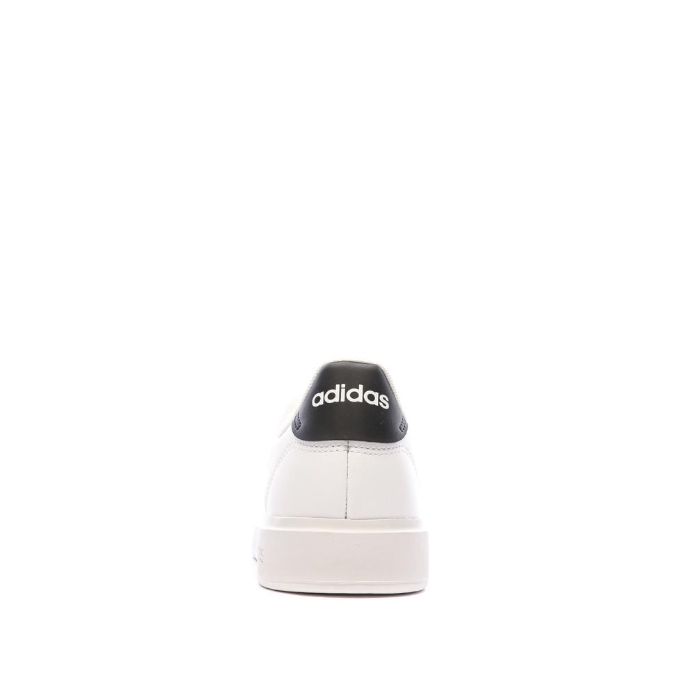 Baskets Blanches/Noir Homme Adidas Advantage 2.0 vue 3