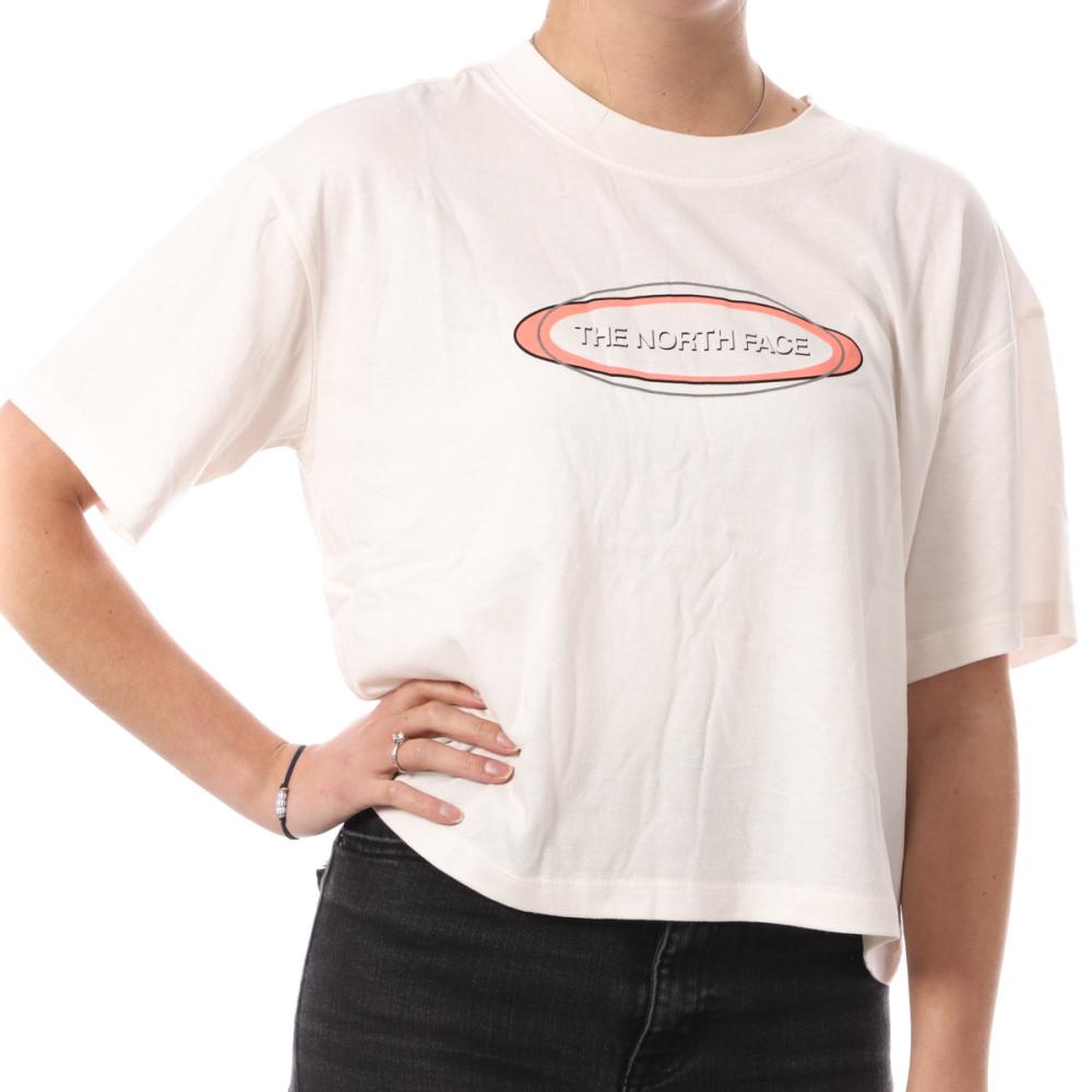 T-shirt Ecru Femme The North Face Coordinates pas cher