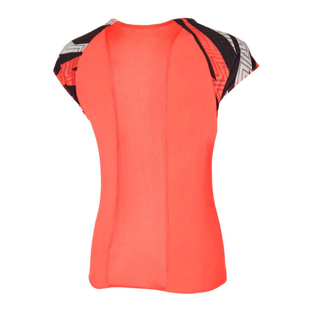 T-shirt Rose Femme technique Mizuno 62GA vue 2