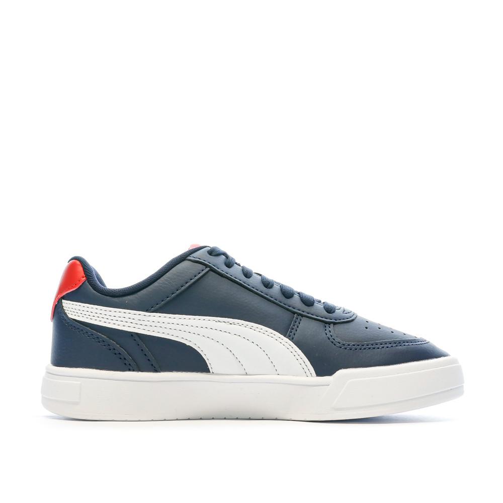 Baskets Marine/Blanc/Rouge Garçon Puma Caven vue 2