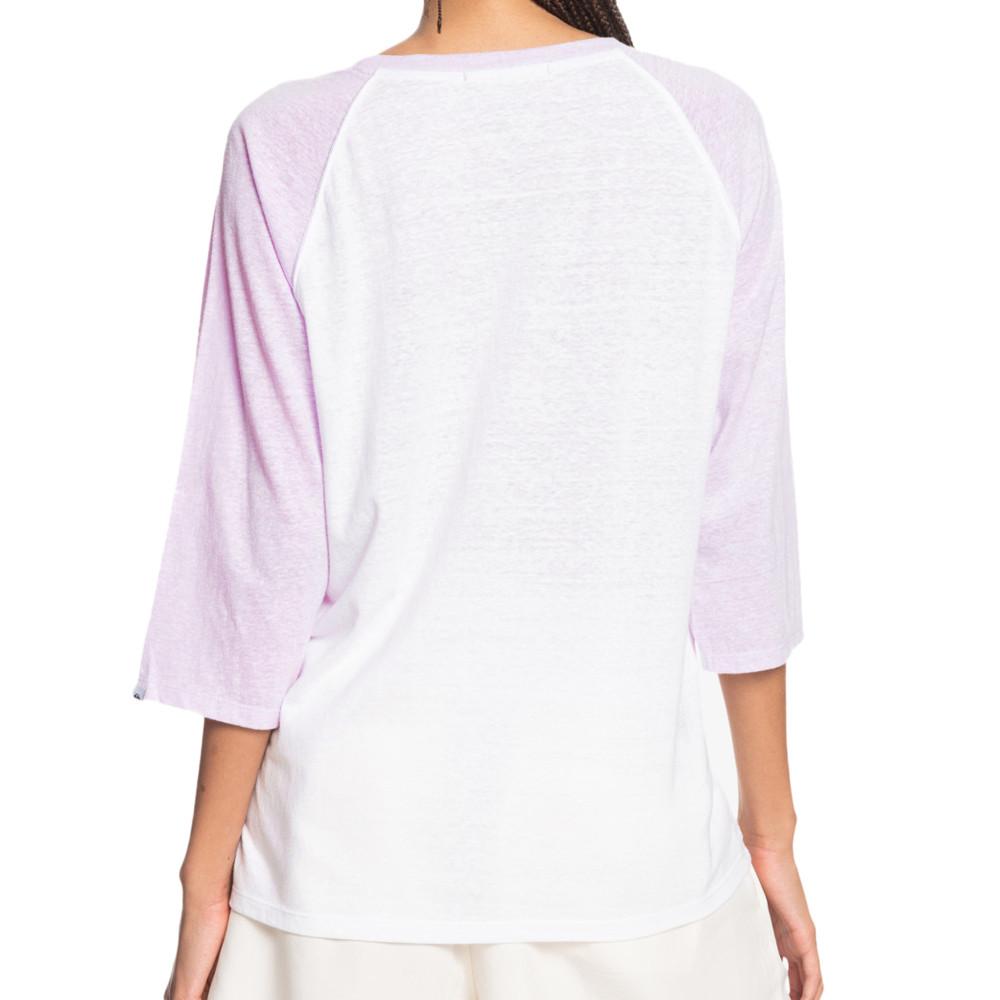 T-shirt Blanc/Mauve Femme Quiksilver Standard vue 2