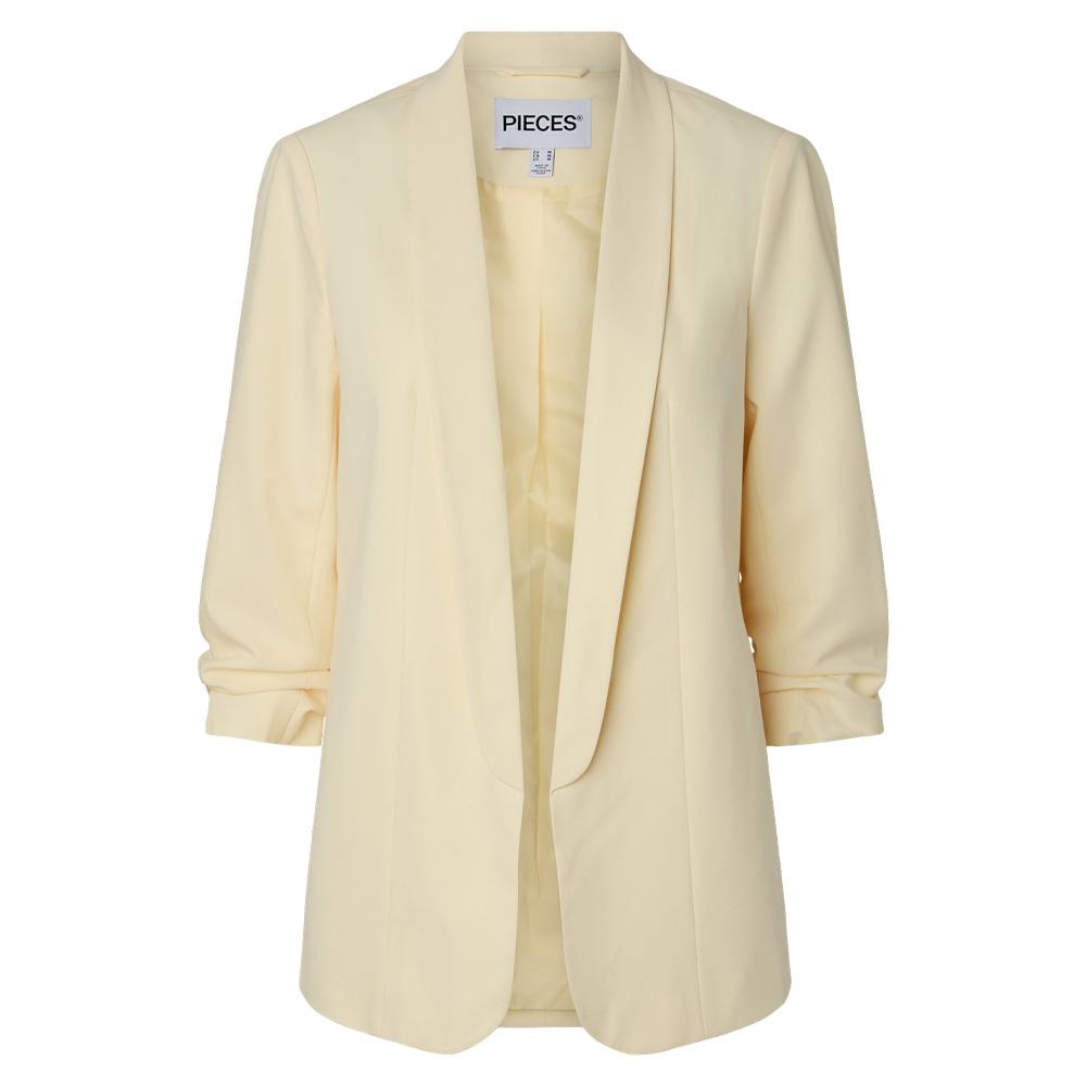 Blazer Jaune Femme Pieces Bosella vue 2