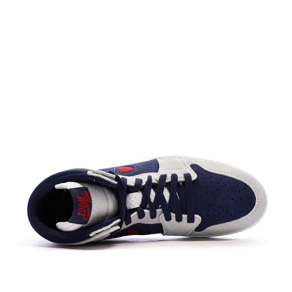 Nike Air Jordan 1 Zm Air Bleu/Gris Homme Nike vue 4