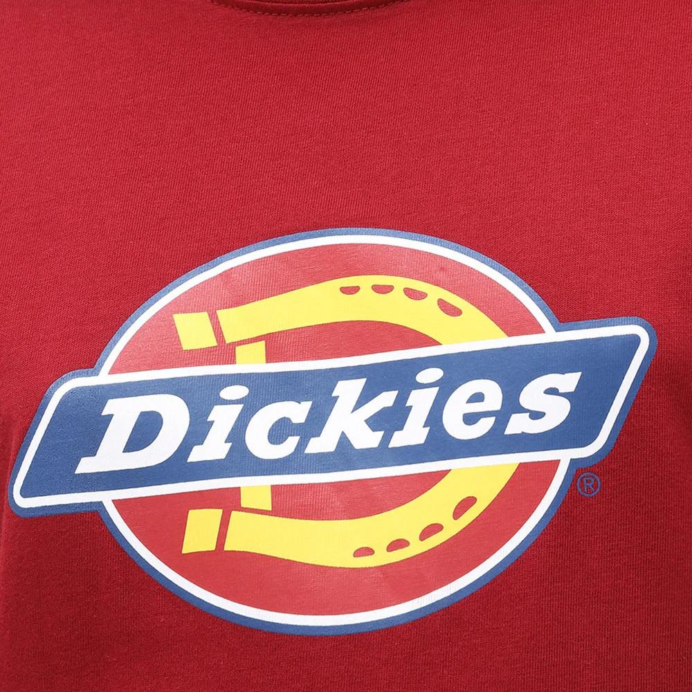 T-shirt Rouge Femme Dickies Icon Logo vue 3