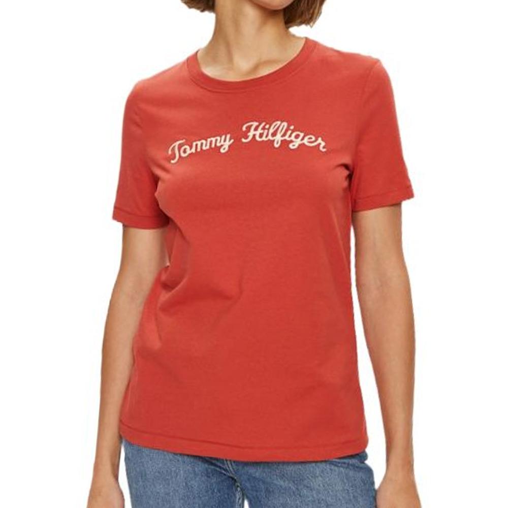 T-shirt Rouge Femme Tommy Hilfiger Breezy pas cher