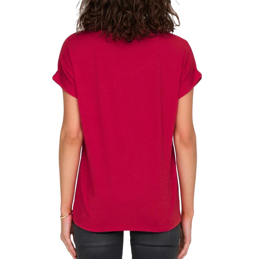 T-shirt Rose Foncé Femme Only Moster vue 2