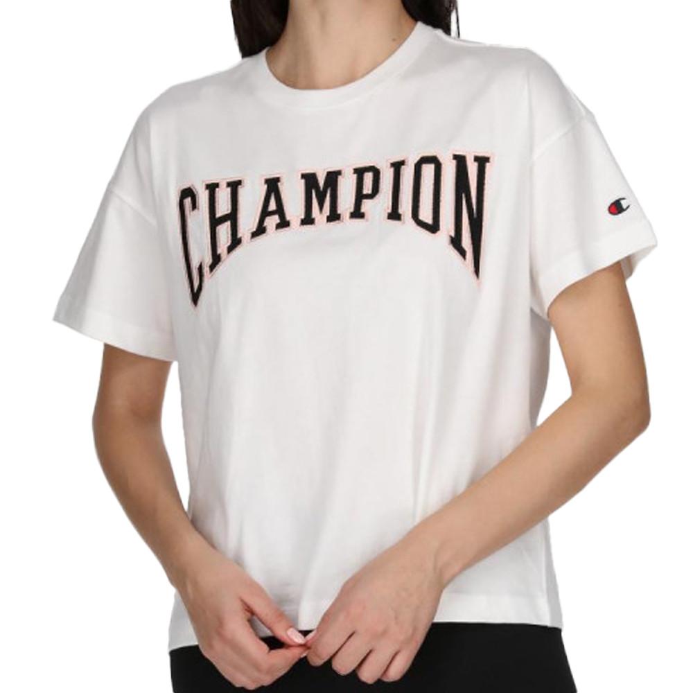 T-shirt Blanc Femme Champion 114526 pas cher