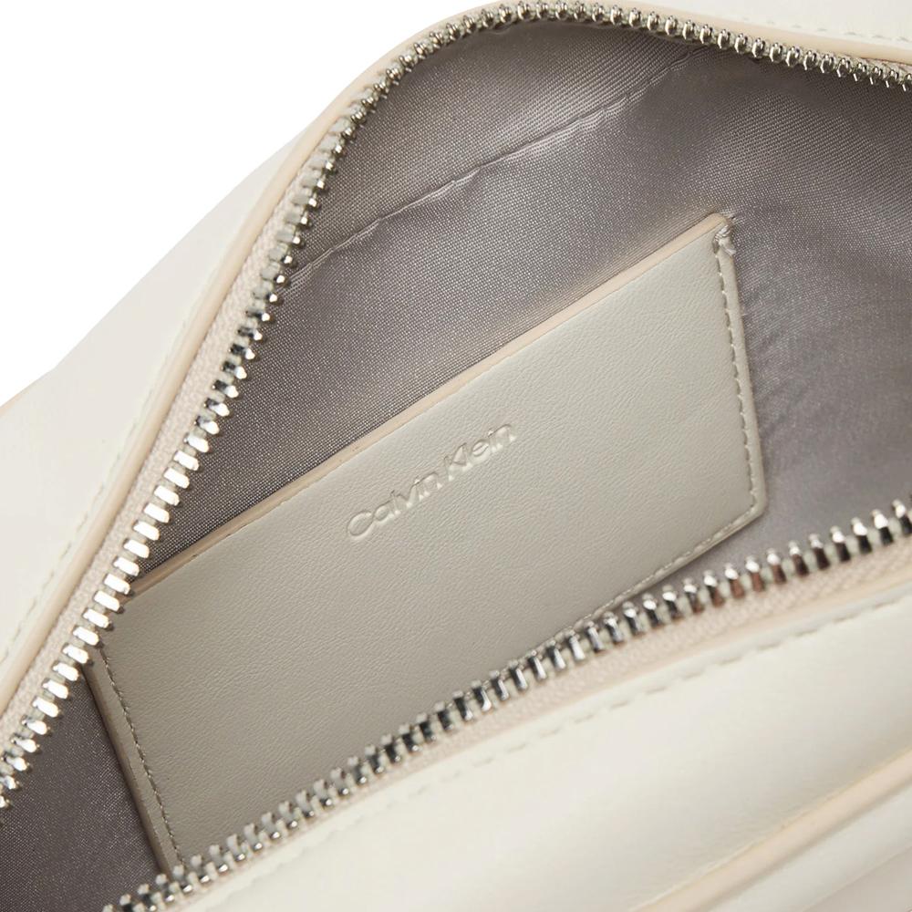 Sac à bandoulière Blanc Femme Calvin Klein Jeans Bold Ck Camera vue 3
