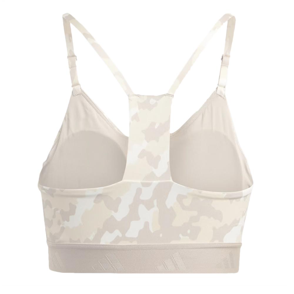 Brassière Beige Femme Adidas HS3001 vue 2