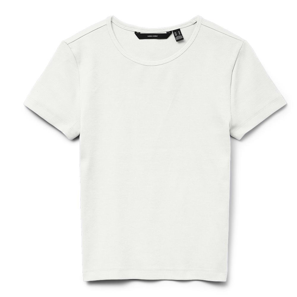 T-shirt Blanc Femme Vero Moda Chloe vue 3