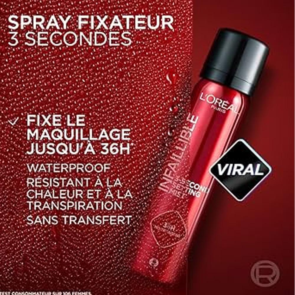 Brume Fixatrice Infaillible 3-Second Setting Mist L'Oréal Paris vue 2