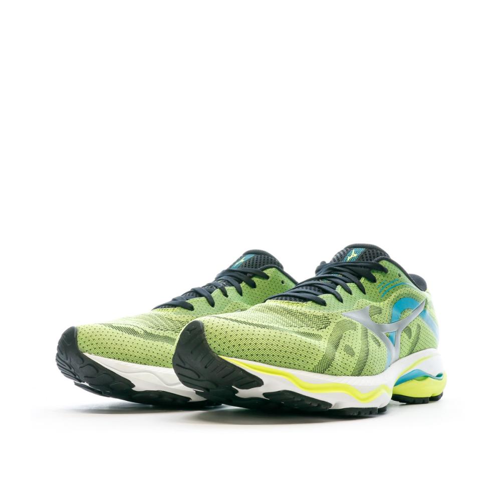 Chaussures de running Jaune/Bleu Homme Mizuno Wave Ultima vue 6