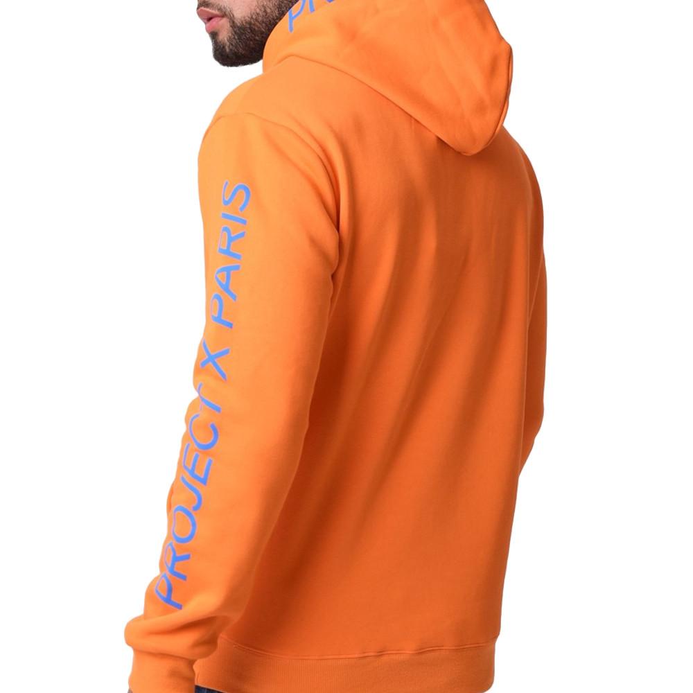 Sweat à capuche Orange Homme Project X Paris Basic vue 2