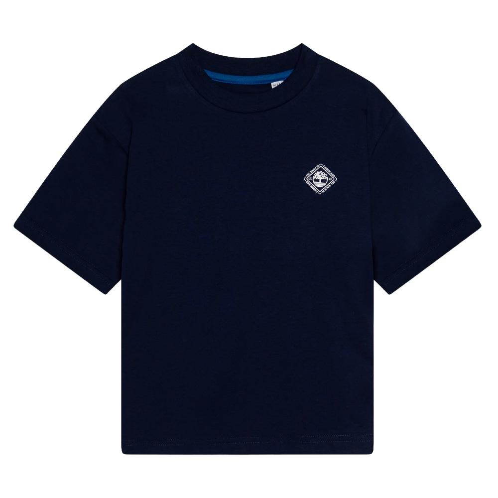 T-Shirt Marine Garçon TimberlandT60424 pas cher