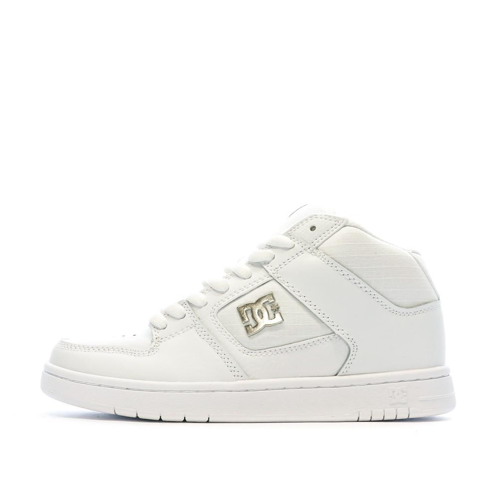 Baskets Blanches Homme/Junior Dc shoes Manteca 4 Mid pas cher