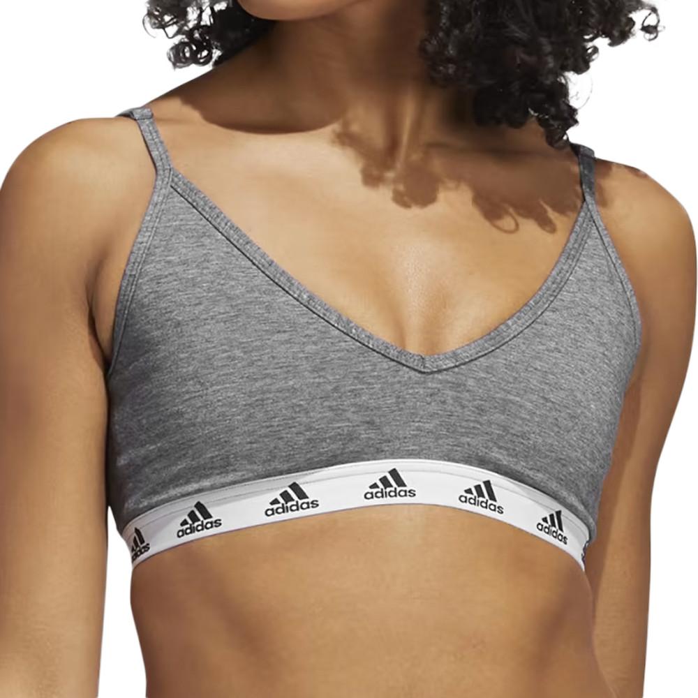 Brassière Grise Femme Adidas Pureb pas cher