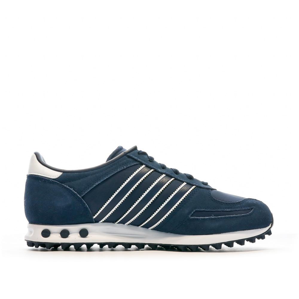 Baskets Marine Homme Adidas La Trainer vue 2