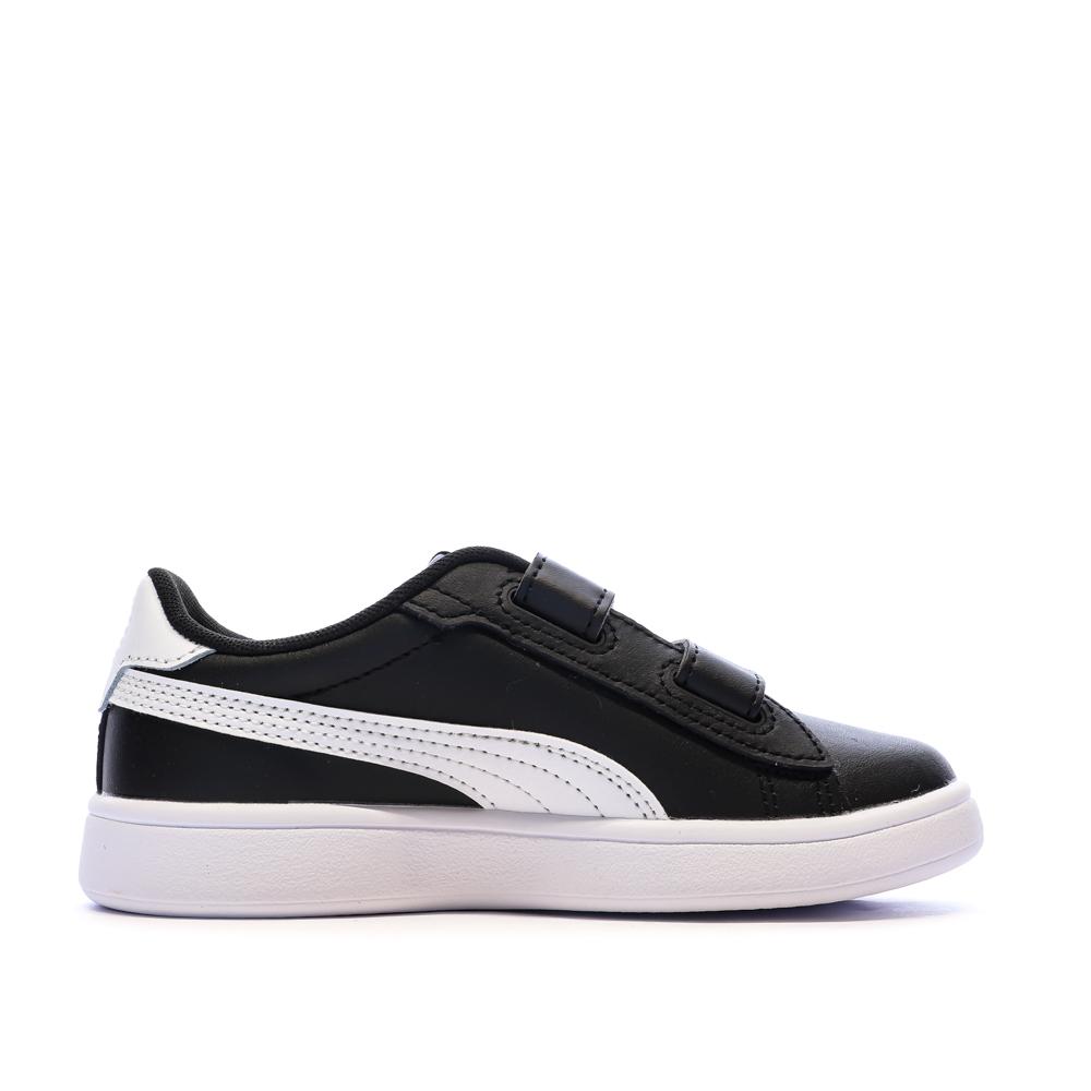 Baskets Noir Garçon Puma Smash 3.0 vue 2