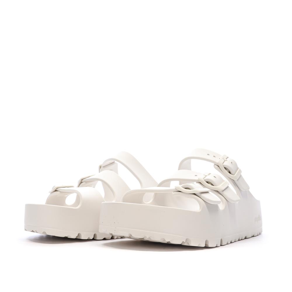 Sandales Blanches Femme Birkenstock Florida vue 6